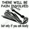 there will be pain involved sticker rectangle