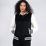 500gsm Women's/Junior Wool Blend Soft Shell Varsity Jacket