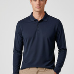  Action Mens Long Sleeve Polo