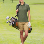Ladies Ultrafine Cotton Pique Short Sleeve Polo